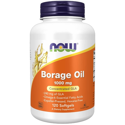 Borage Oil, 1000mg with 240mg of GLA