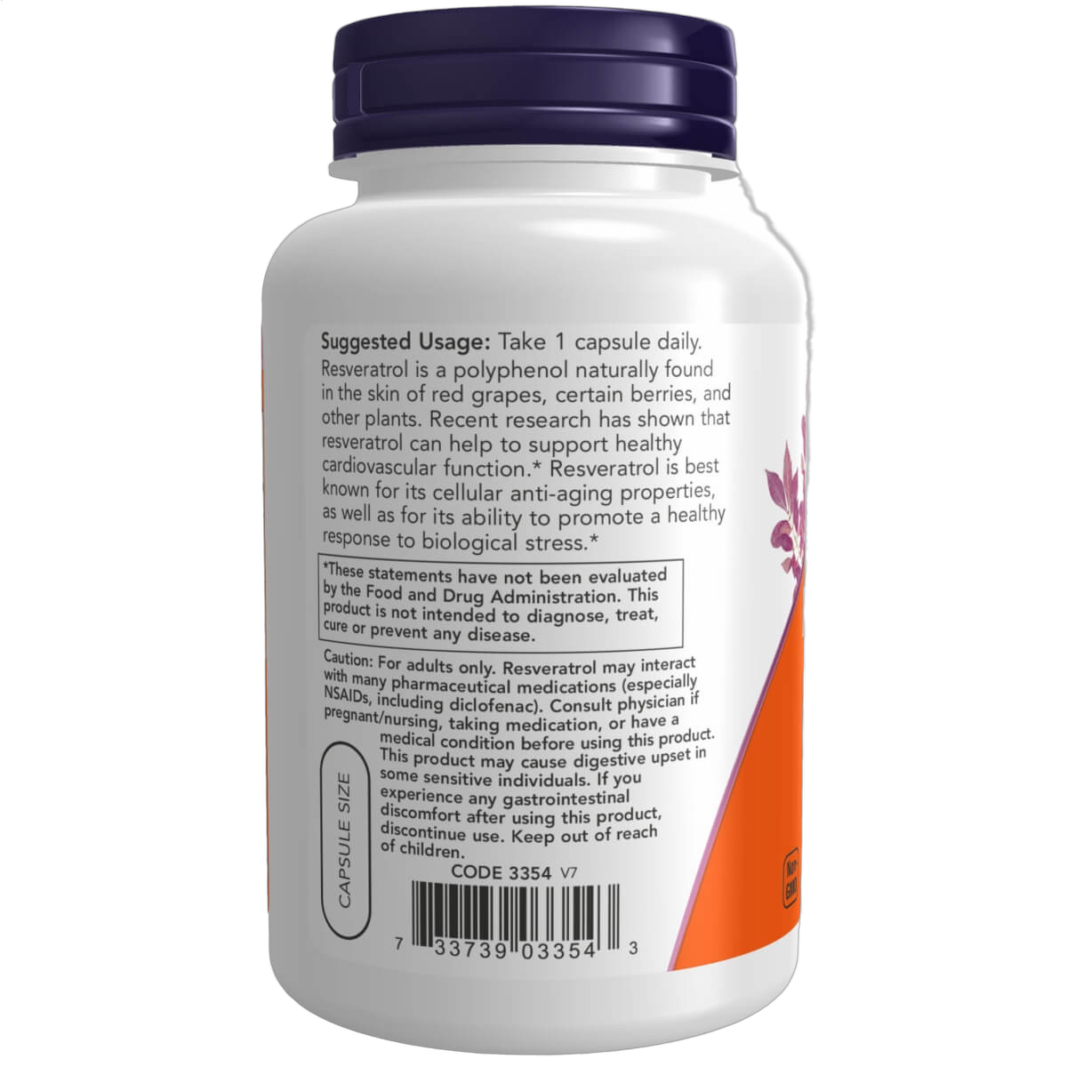 Natural Resveratrol, 200mg