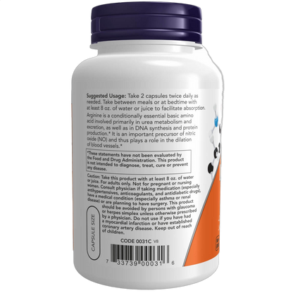 L-Arginine, 500mg