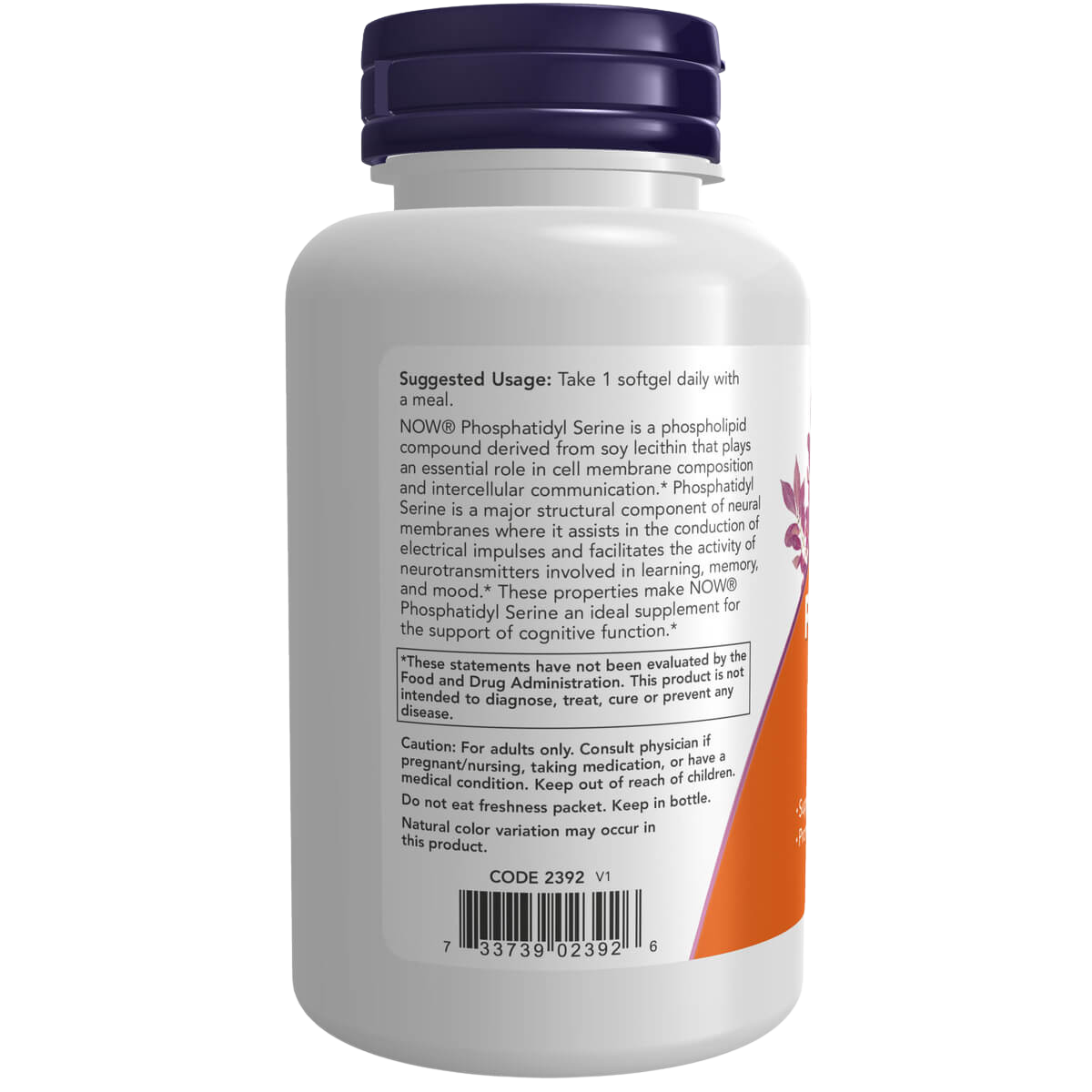 Phosphatidyl Serine, Extra Strength, 300mg
