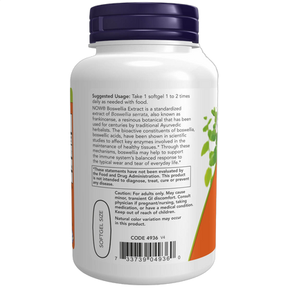 Boswellia Extract, 500mg