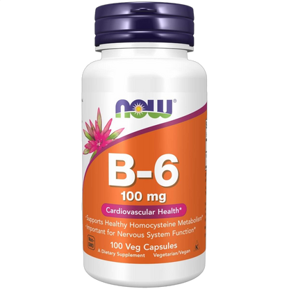 Vitamin B-6 (Pyridoxine HCl), 100mg