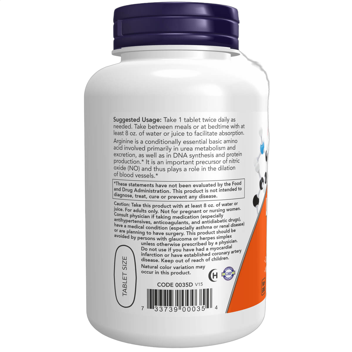L-Arginine, 1000mg