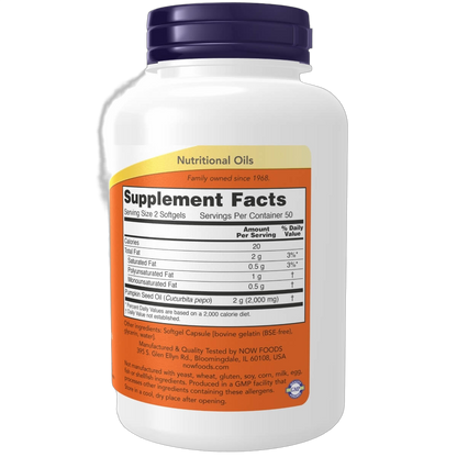 Pumpkin Seed Oil, 1000mg