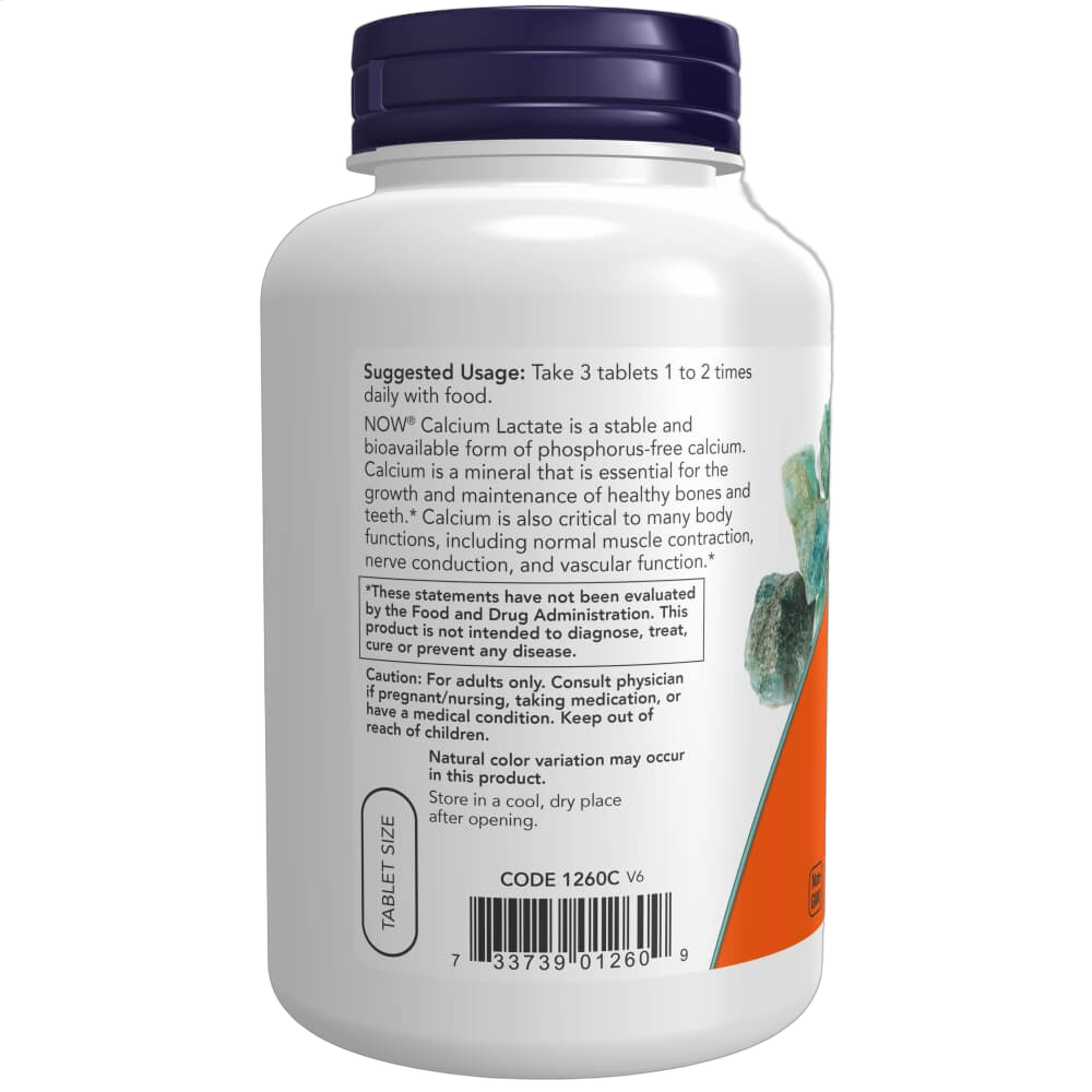 Calcium Lactate, 250 Tablets