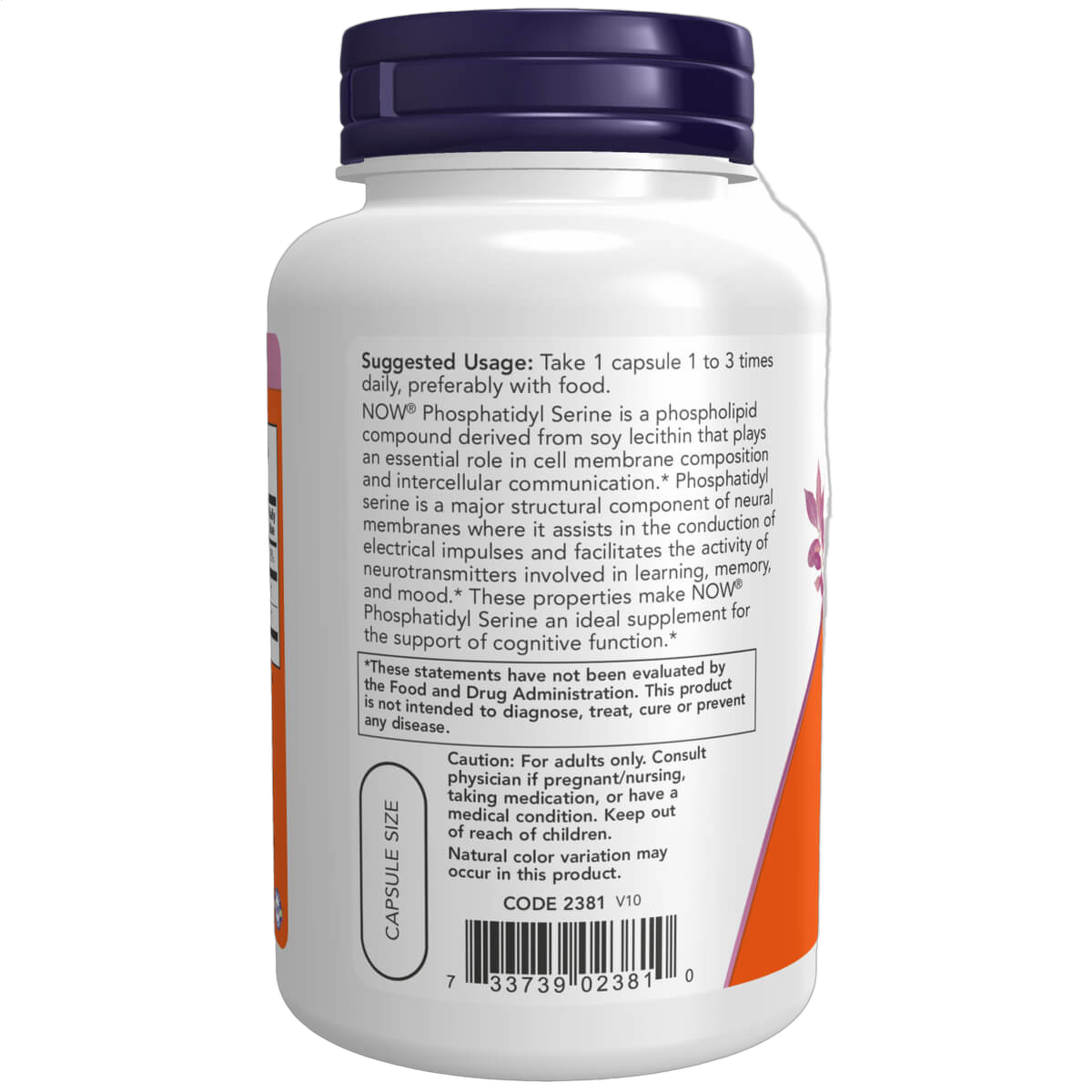 Phosphatidyl Serine, 100mg