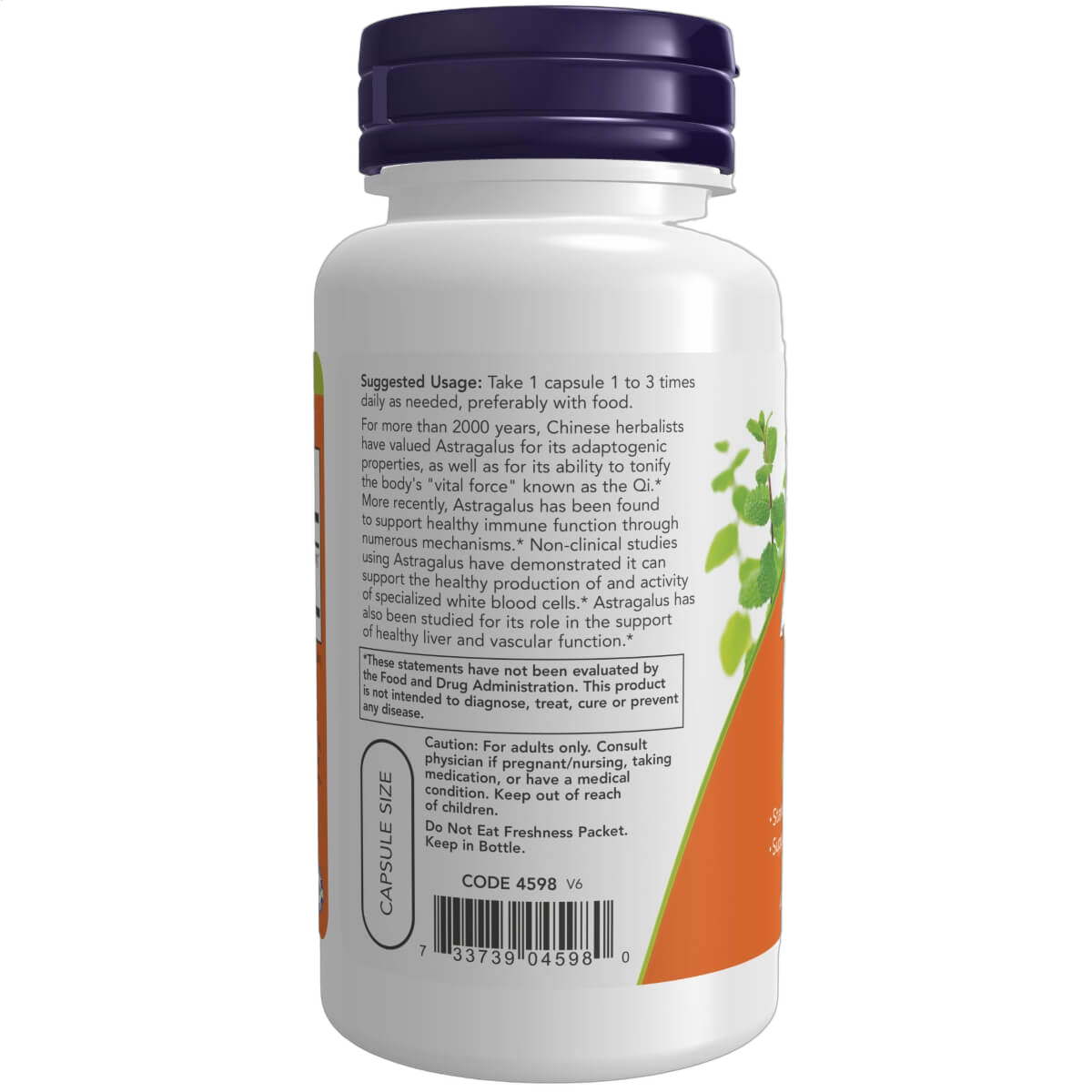 Astragalus Extract, 500mg