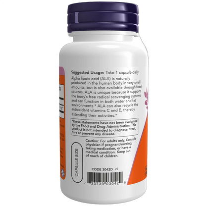Alpha Lipoic Acid, 250mg