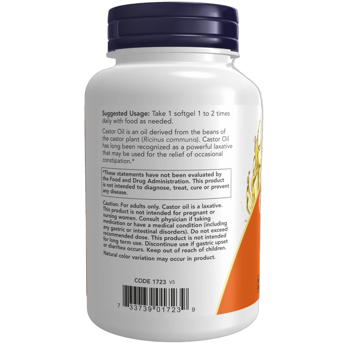 Castor Oil, 650mg