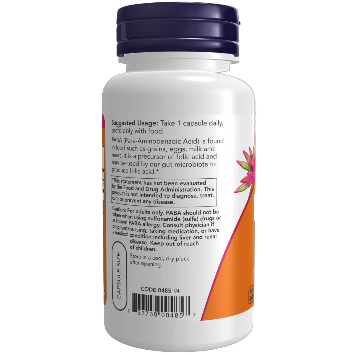 PABA (Para-Aminobenzoic Acid), 500mg