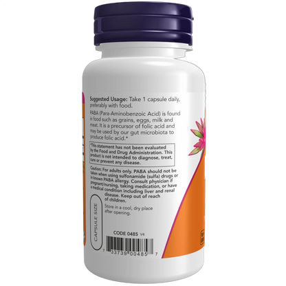 PABA (Para-Aminobenzoic Acid), 500mg