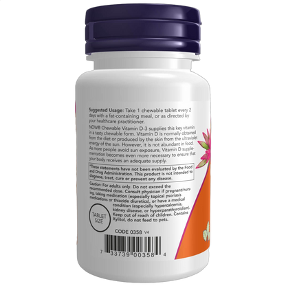 Vitamin D-3, 5000IU. Mint flavour