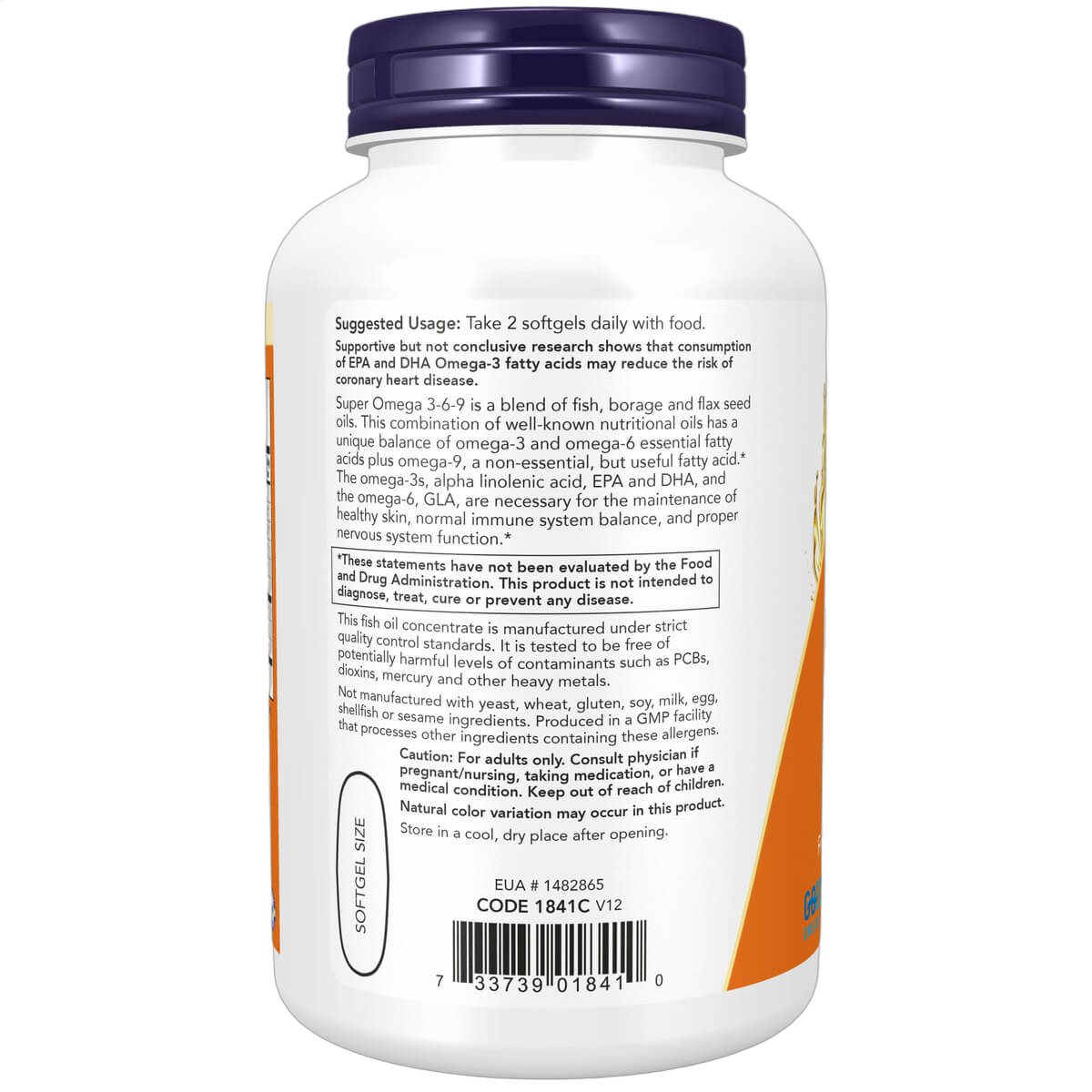 Super Omega 3-6-9, 1200mg