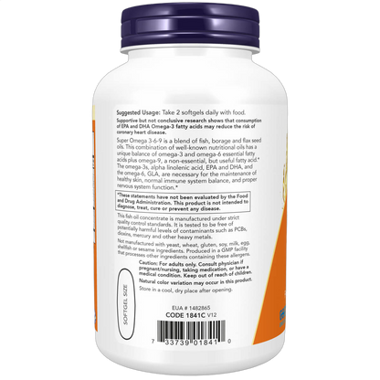 Super Omega 3-6-9, 1200mg