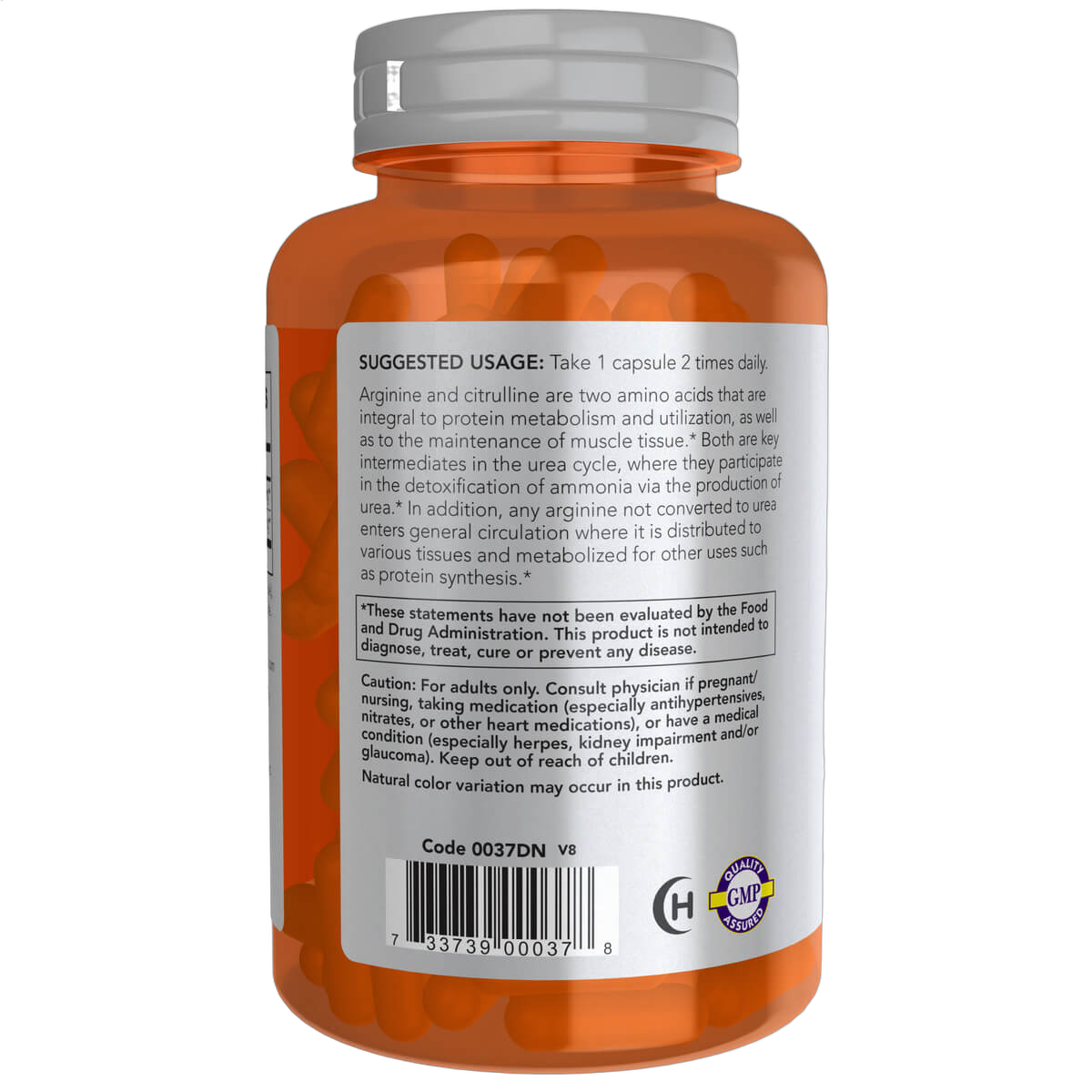 Arginine & Citrulline, 500mg/250mg