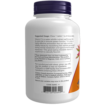 Vitamin C, 500mg, Cherry Flavour