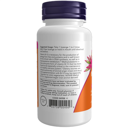 Methyl B-12 (Methylcobalamin), 1000mcg