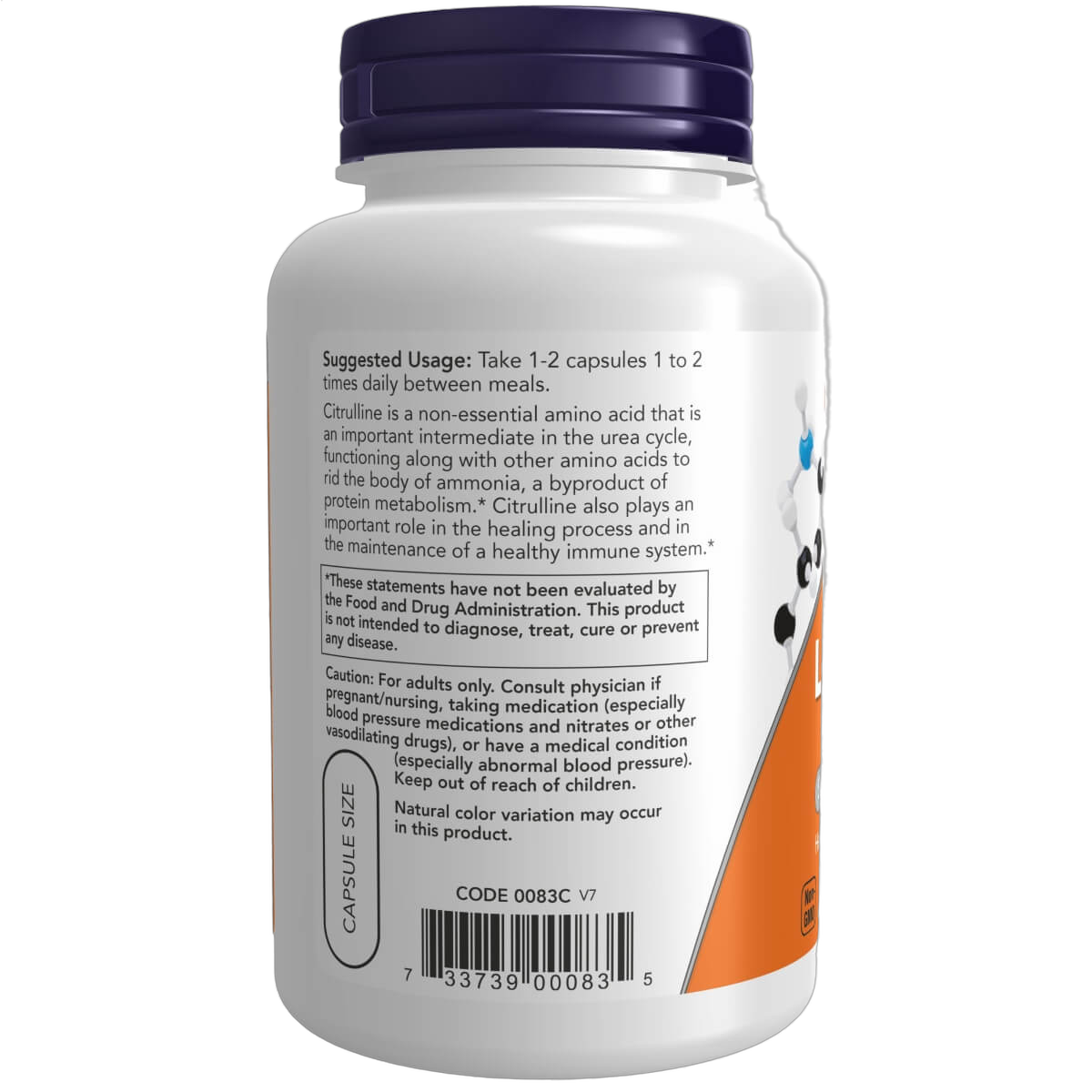 L-Citrulline, 750mg