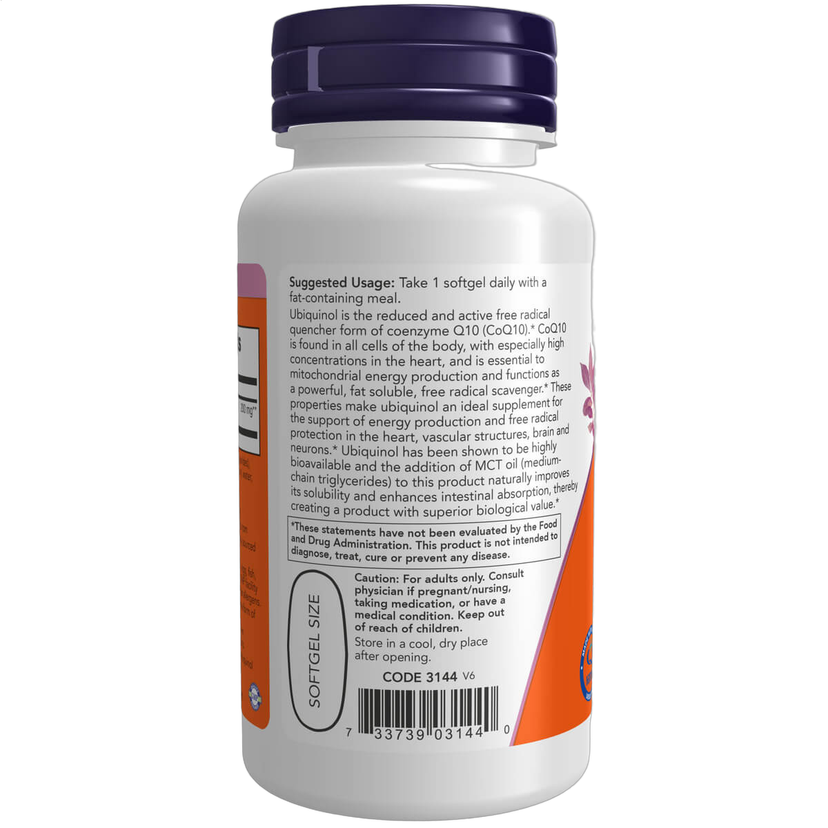 Ubiquinol, 200mg