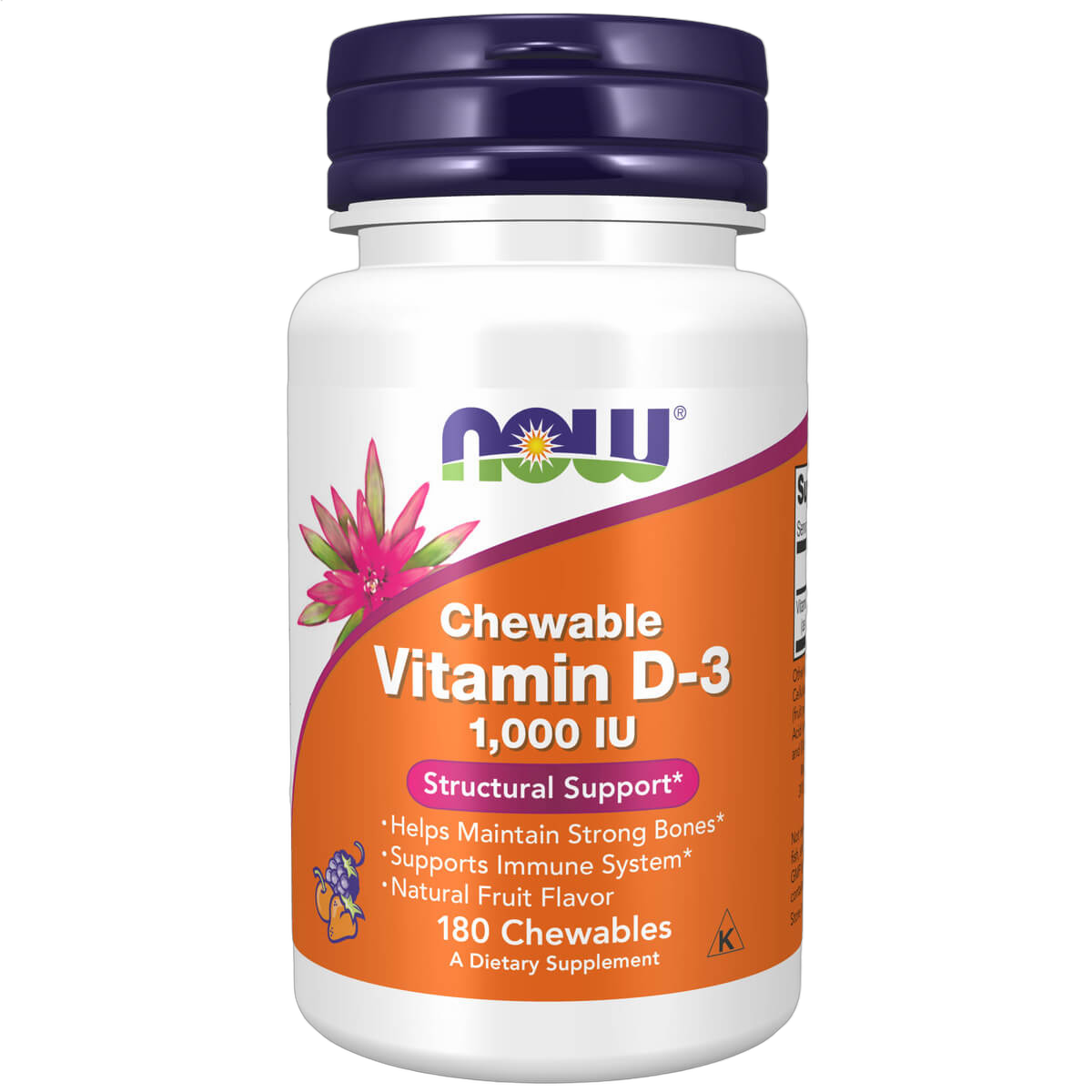 Vitamin D-3, 1000IU, 180 Chewables