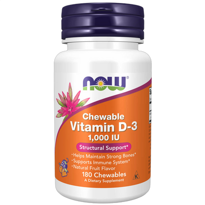 Vitamin D-3, 1000IU, 180 Chewables