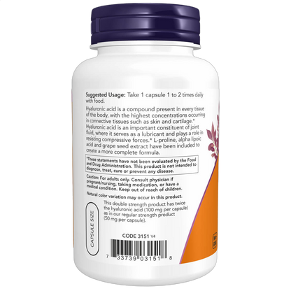 Hyaluronic Acid, 100mg