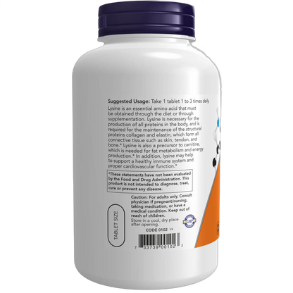 Lysine, 500mg