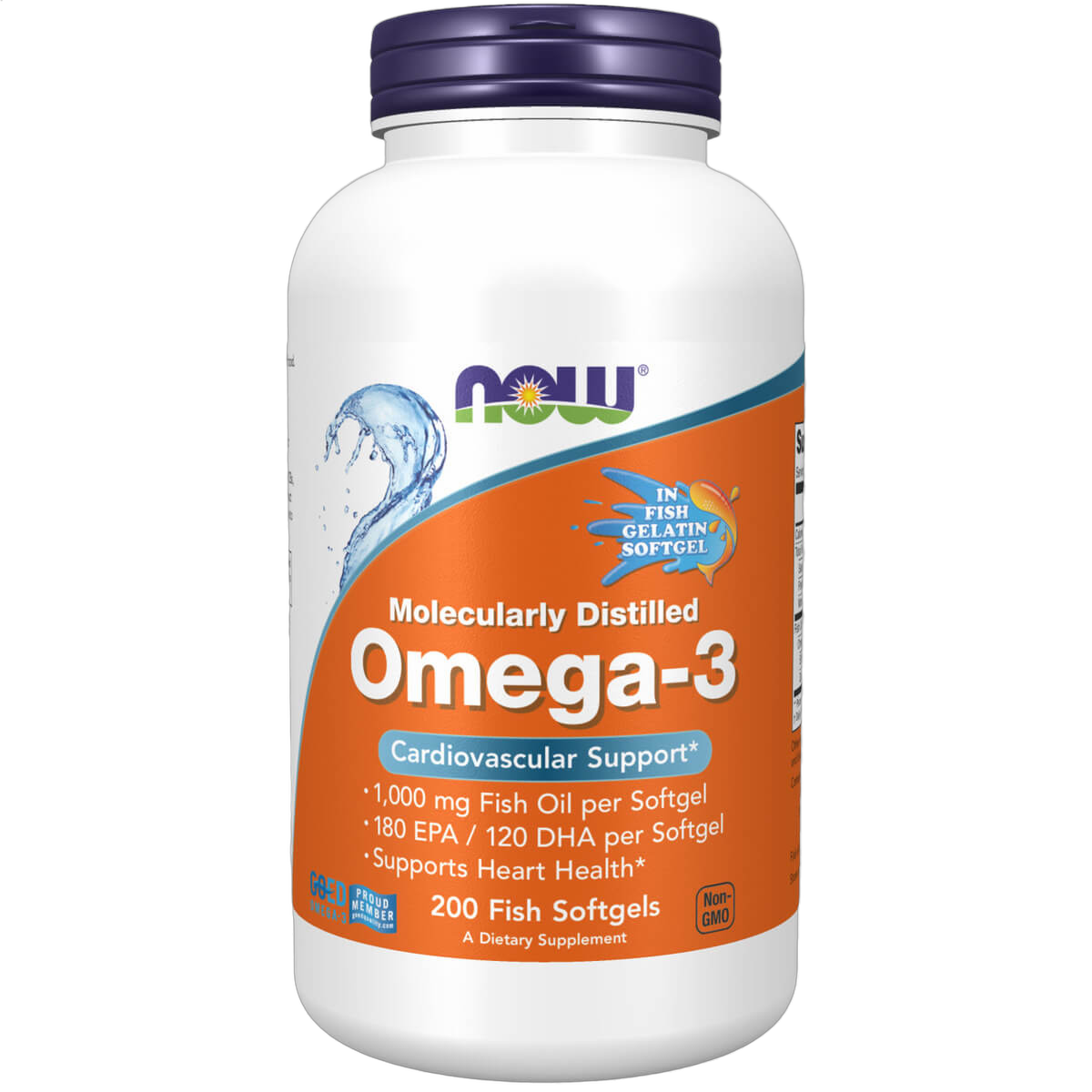 Omega-3, Molecularly Distilled Softgels