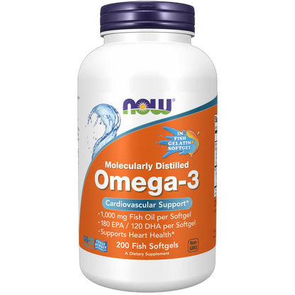 Omega-3, Molecularly Distilled Softgels