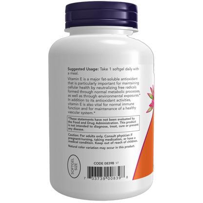 Vitamin E-400 D-Alpha Tocopheryl