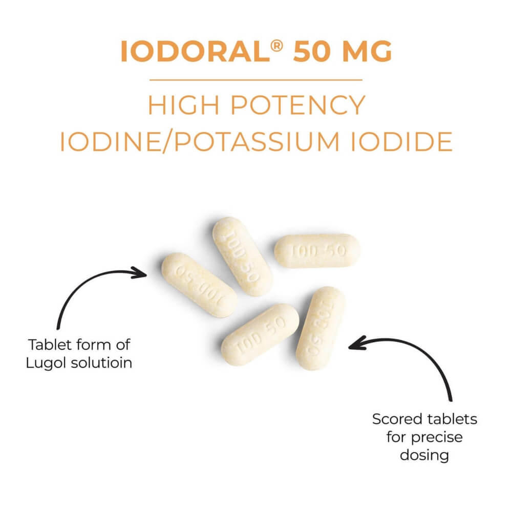 Iodoral, IOD-50 High Potency Iodine/Potassium Iodide, 50mg