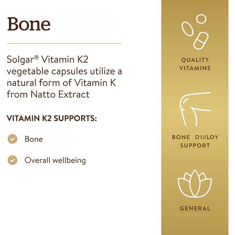 Natural Vitamin K2 (MK-7), 100 µg