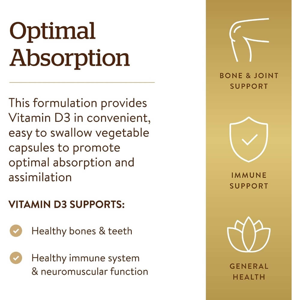 Vitamin D3, 1000IU (25 µg)