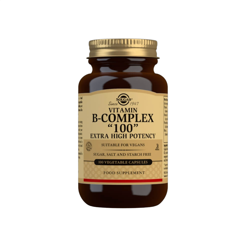 Vitamin B-Complex 100 Extra High Potency, 100 Veg.Capsules