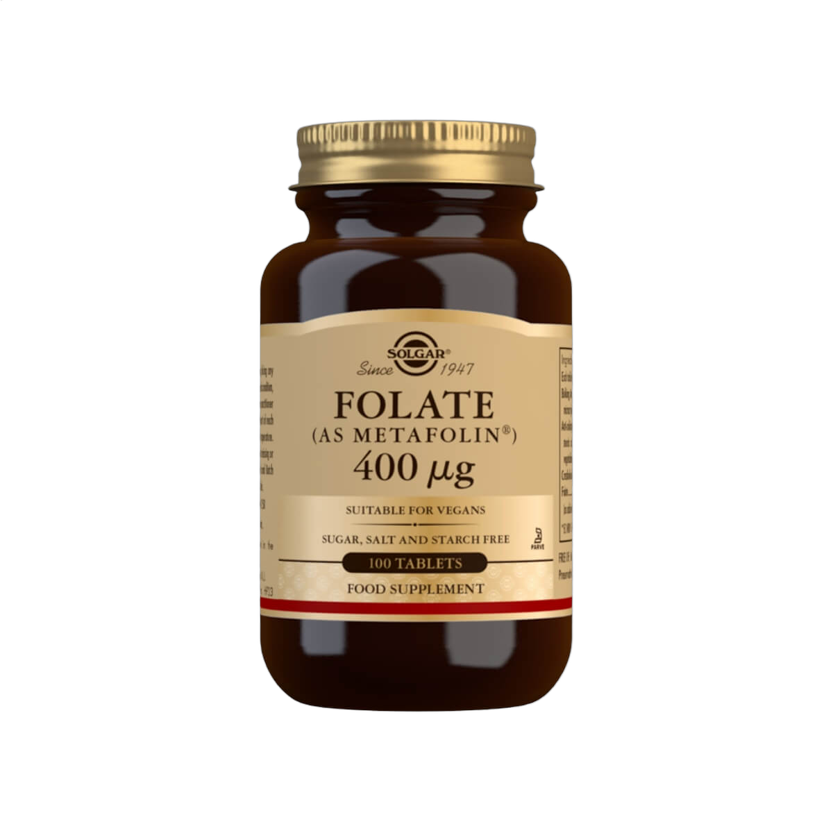 Folate (as Metafolin), 400 µg