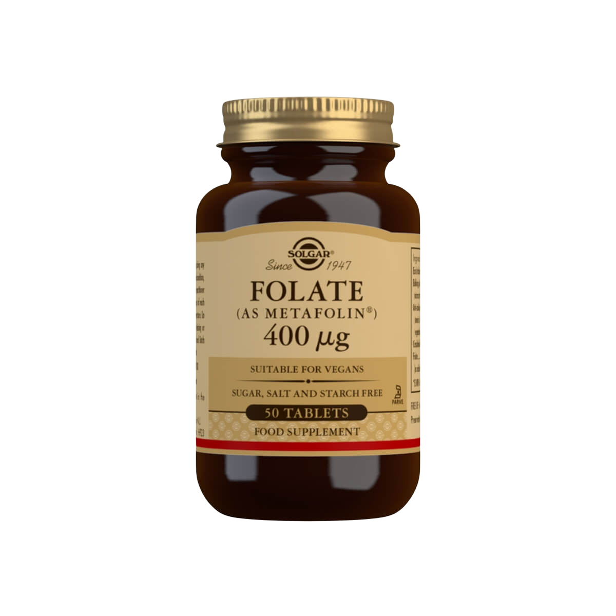 Folate (as Metafolin), 400 µg