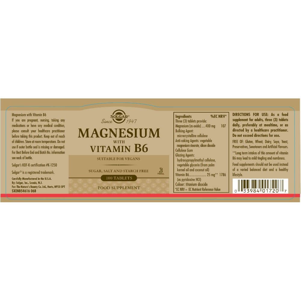 Magnesium with Vitamin B6