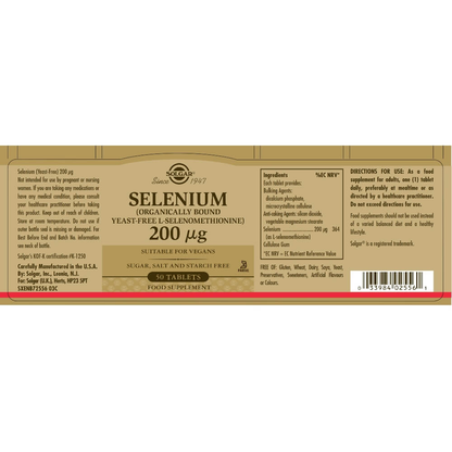 Selenium (Yeast-Free), 200 µg