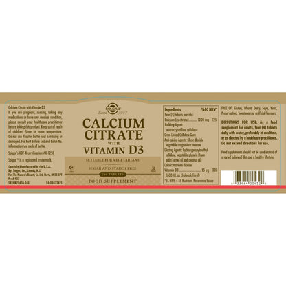Calcium Citrate with Vitamin D3