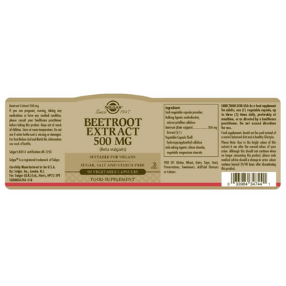 Beetroot Extract, 500mg