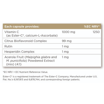 Ester-C Vitamin C, 1000mg
