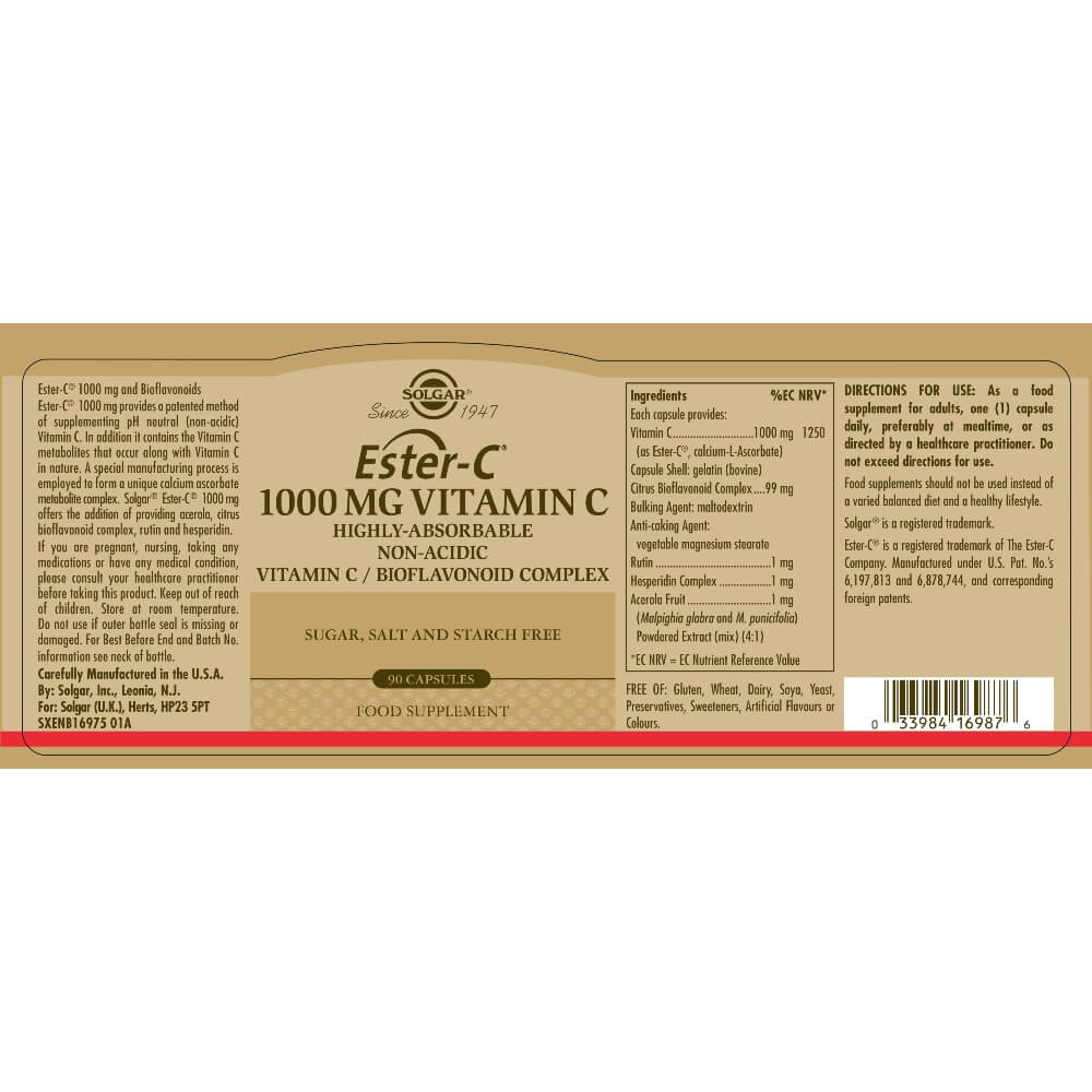 Ester-C Vitamin C, 1000mg
