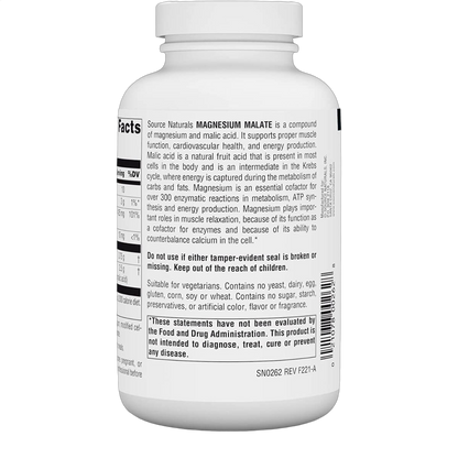 Magnesium Malate, 1250mg