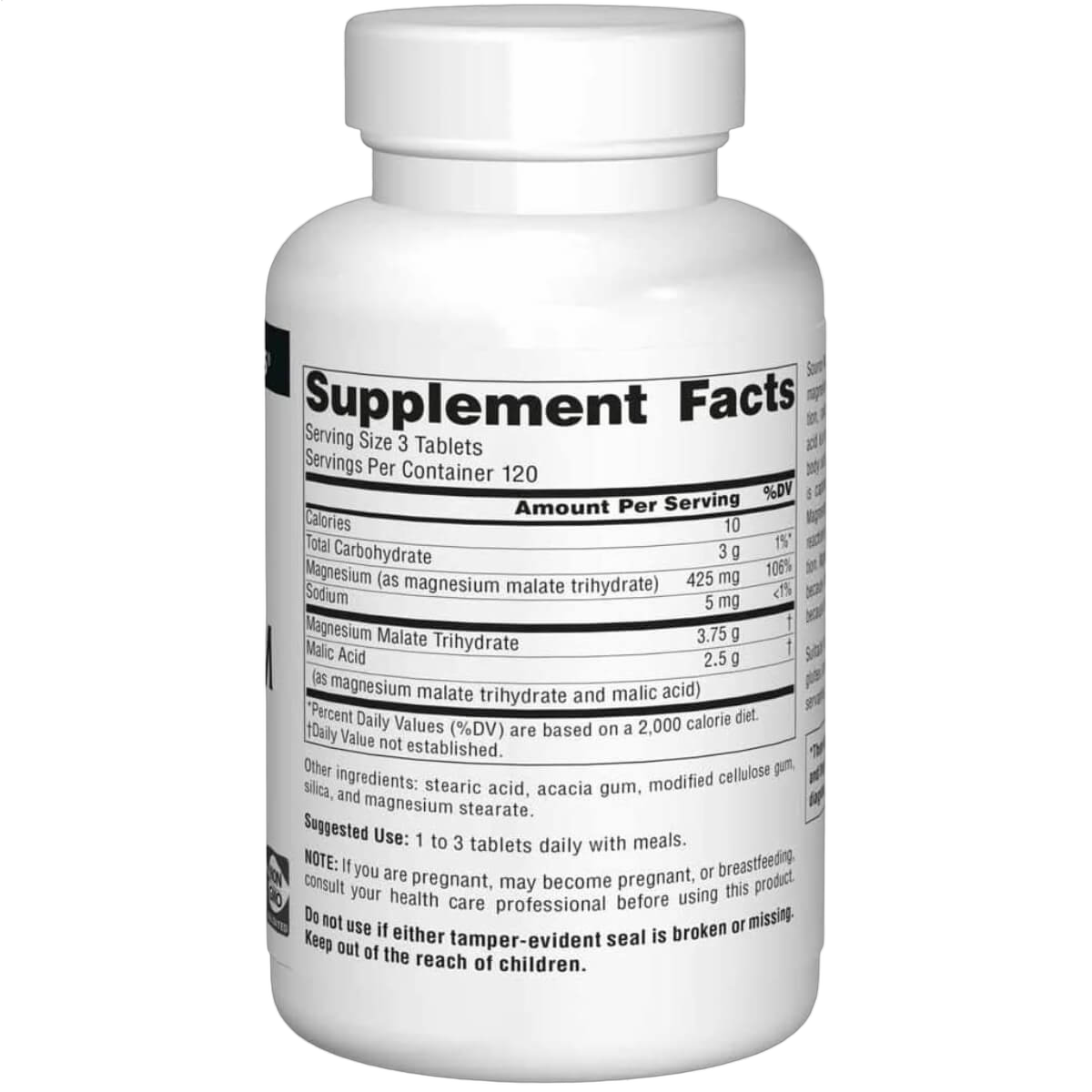 Magnesium Malate, 1250mg
