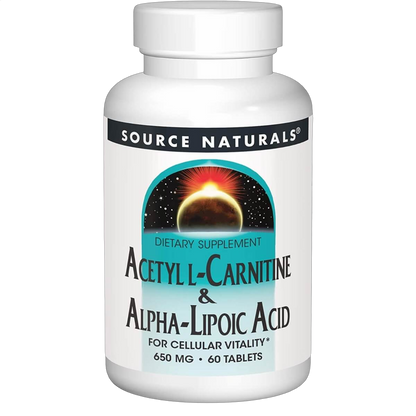 Acetyl L-Carnitine & Alpha-Lipoic Acid, 650mg