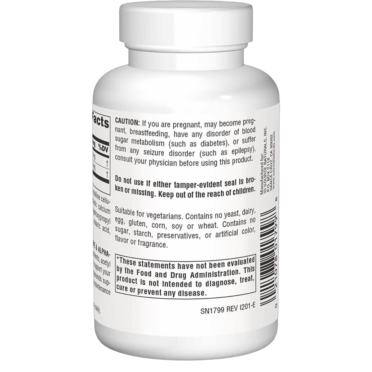 Acetyl L-Carnitine & Alpha-Lipoic Acid, 650mg