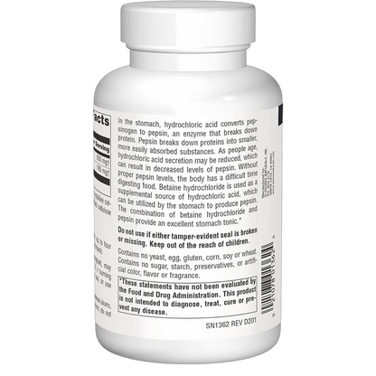 Betaine HCl, 650mg