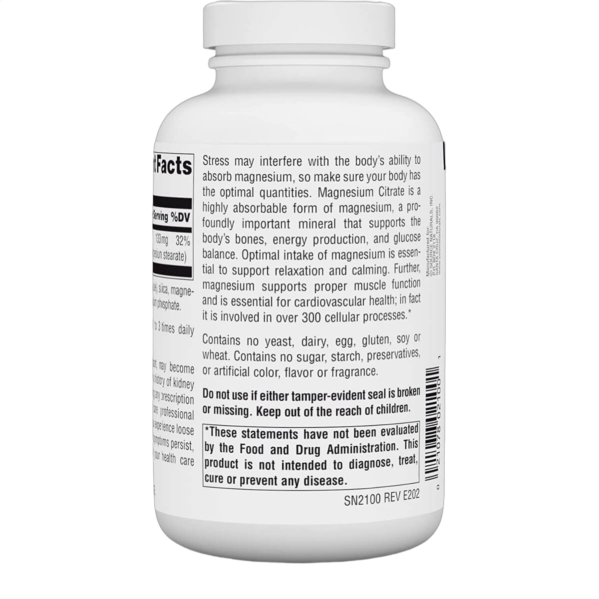 Magnesium Citrate, 133mg