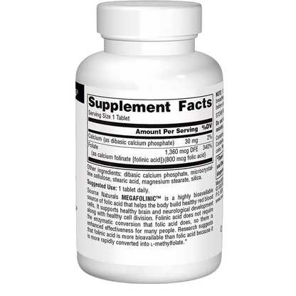 MegaFolinic (Folic Acid), 800mcg