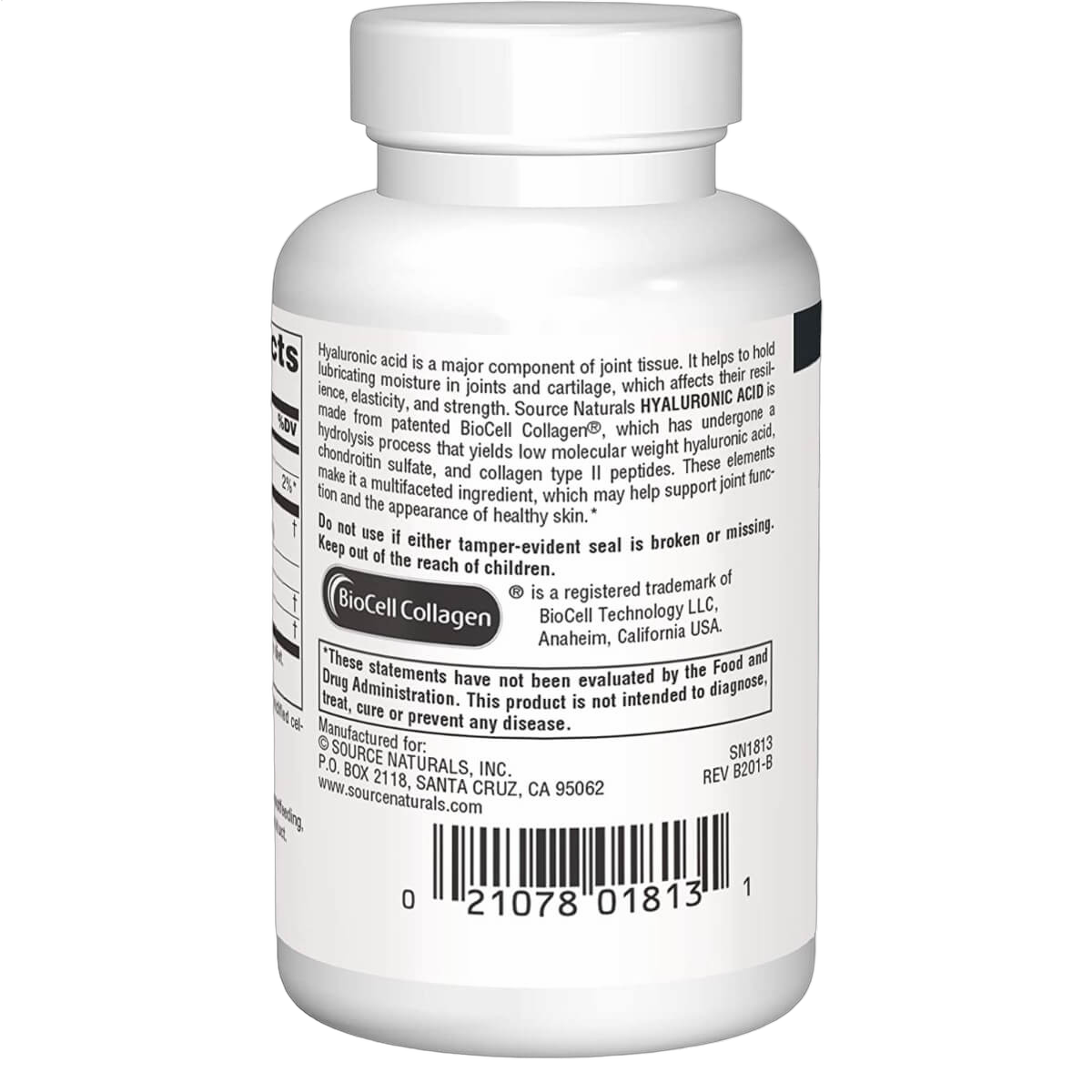 Hyaluronic Acid, 100mg